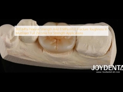 800 ميجا بايت قوة الانحناء و 8 ميجا بايت م1 / 2 صلابة الكسر في الزركونيا الكاملة متعددة الطبقات لتطبيقات القوة